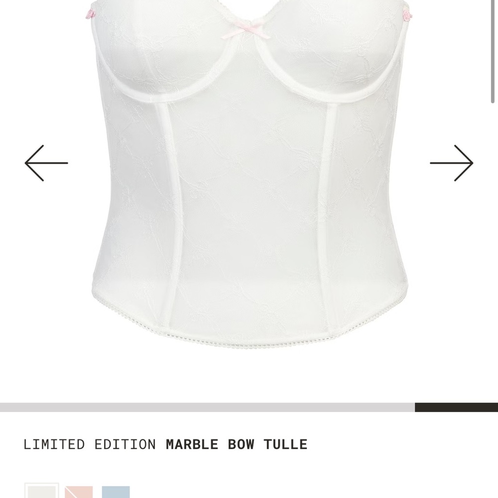 SKIMS White Shapewear Corset Intimates